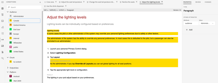 在網頁編輯器中使用條件