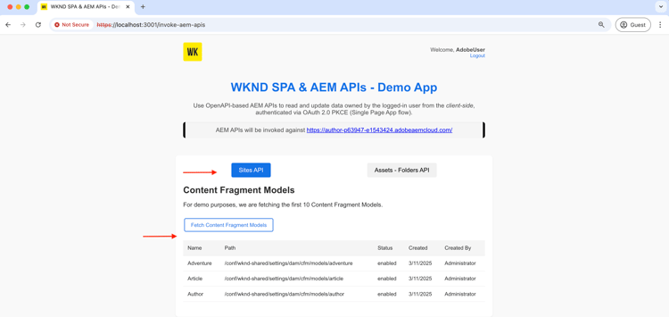 WKND SPA擷取CF模型