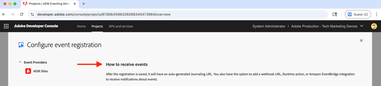 Adobe Developer Console專案設定