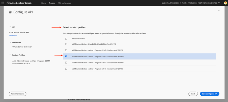 新增AEM Assets作者API — 設定專案