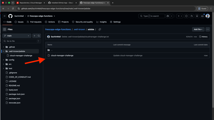 儲存在AEM Edge Functions專案存放庫中的密碼