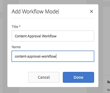 工作流程建立對話方塊