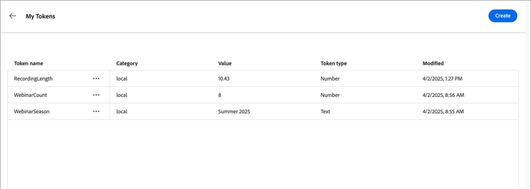 我的Token