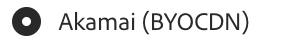 選取「Akamai」