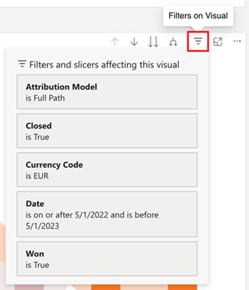 將滑鼠停留在視覺效果的右上角，檢視