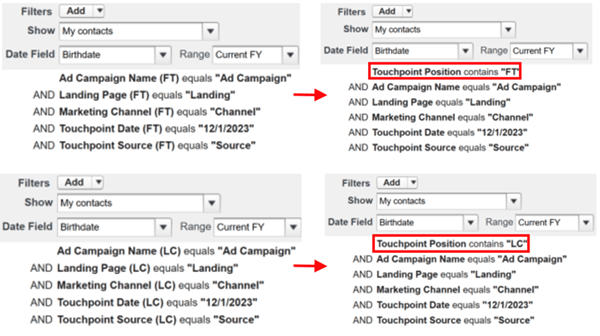 您現在可以使用行銷活動和行銷活動成員欄位建立區段