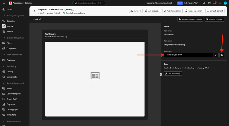 Journey Optimizer