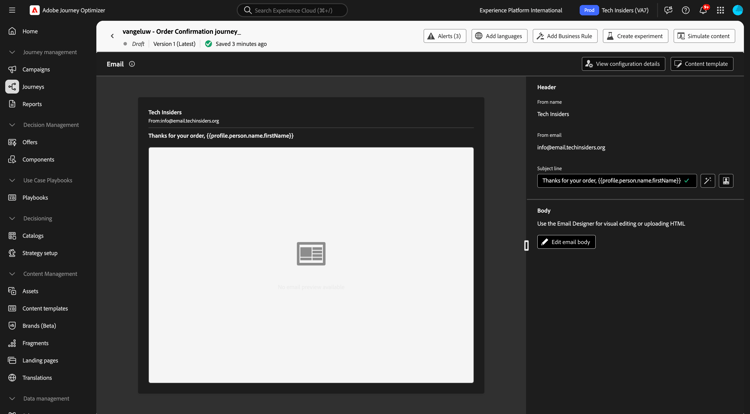 Journey Optimizer