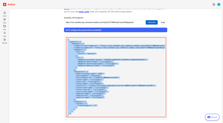 ACCS+AEM Sites