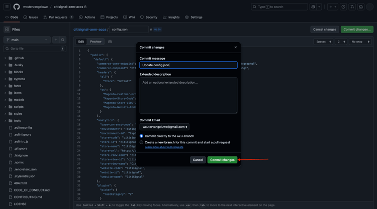 ACCS+AEM Sites