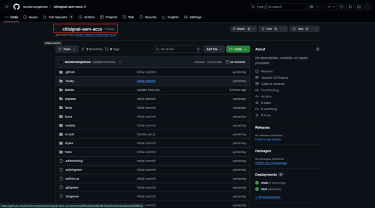 ACCS+AEM Sites