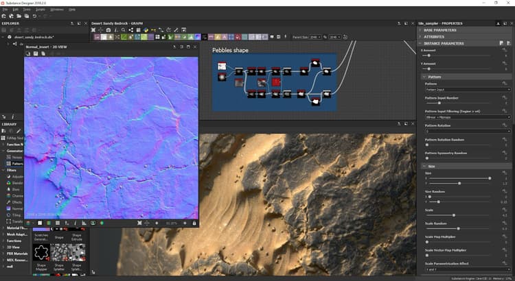 Substance 3D Designer 主視窗
