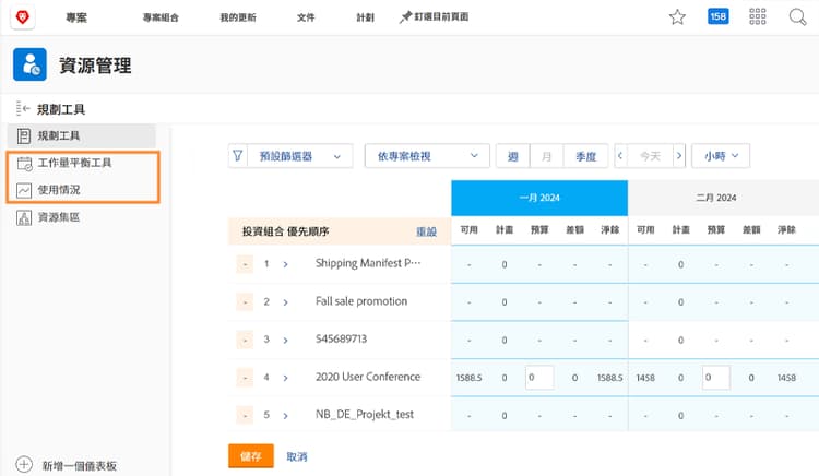 附帶使用情況報告的工作負載平衡器