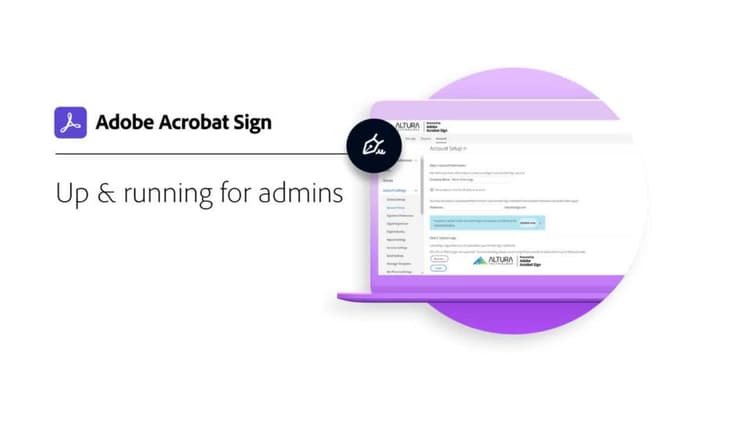 已啟動並執行 Acrobat Sign 管理員